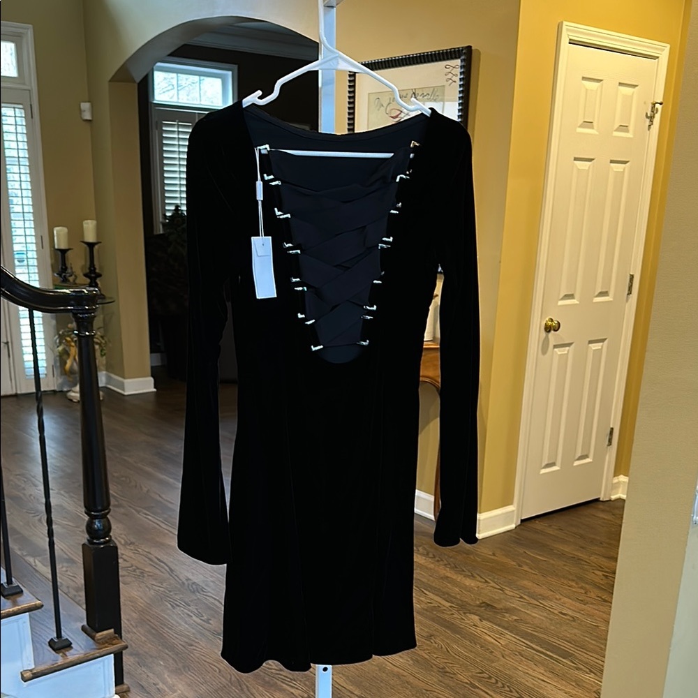 Derek Lam 10 Crosby Black Velvet Dress